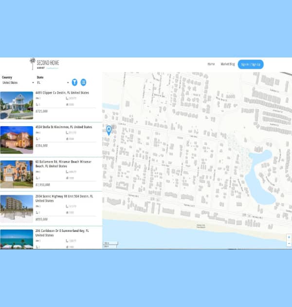 Second Home Market (Custom Website) - Kreative Tek Solutions