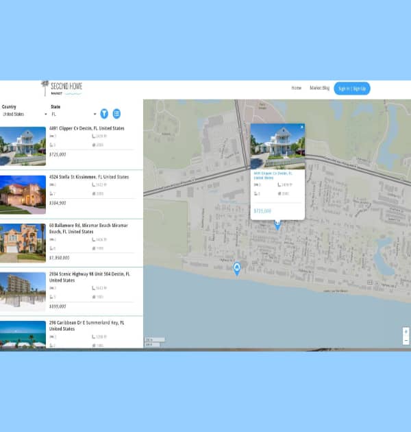 Second Home Market (Custom Website) - Kreative Tek Solutions