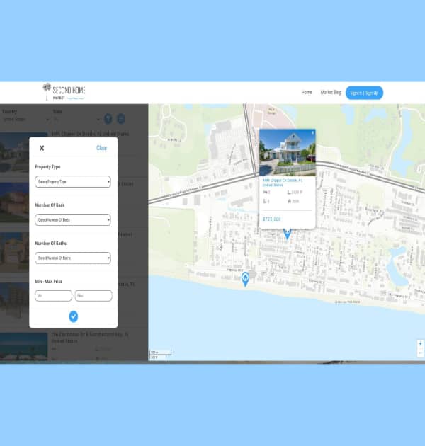 Second Home Market (Custom Website) - Kreative Tek Solutions