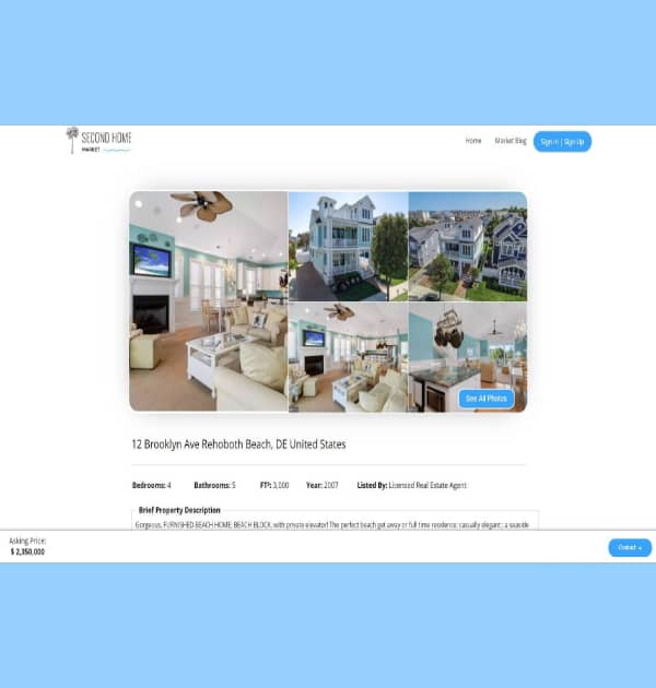 Second Home Market (Custom Website) - Kreative Tek Solutions